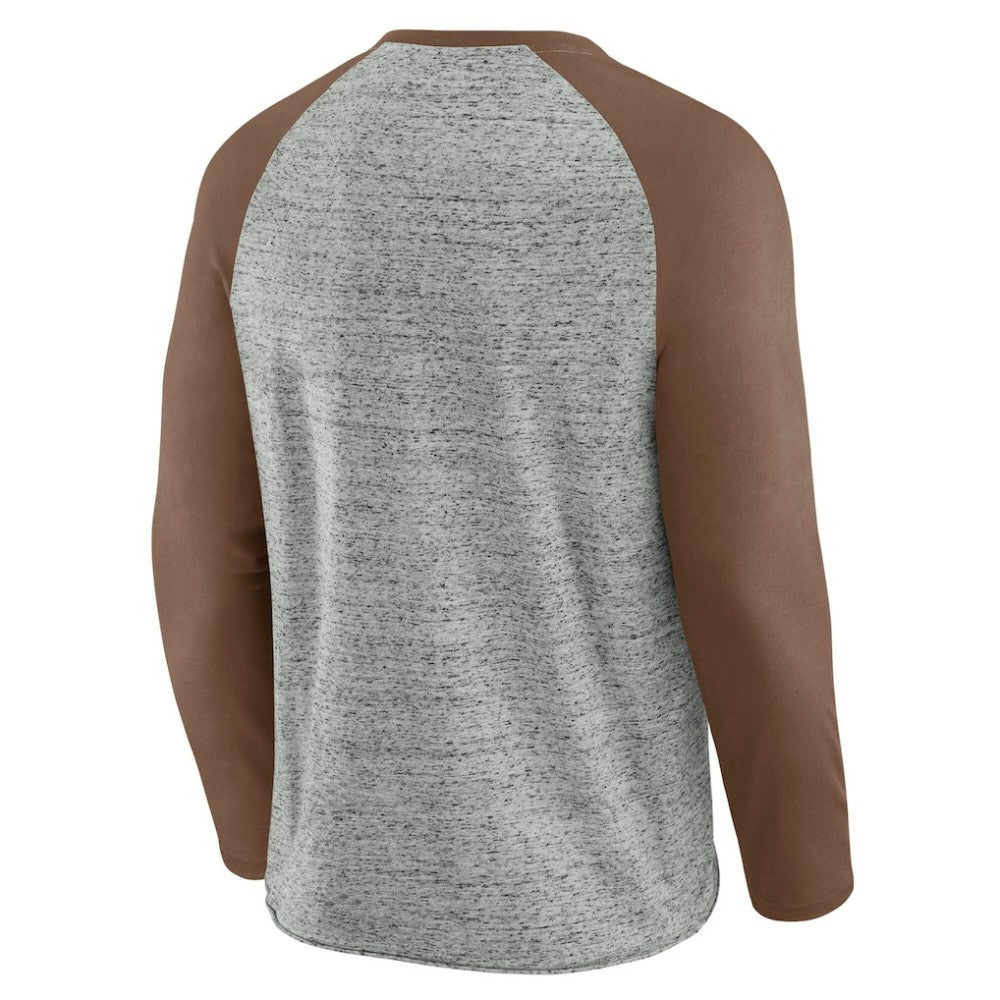 San Diego Padres Darius Rucker Collection by Fanatics Raw Edge Raglan Long Sleeve Baseball T-Shirt - MLB T-shirts