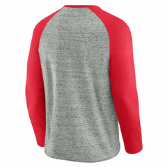 Cincinnati Reds Darius Rucker Collection by Fanatics Raw Edge Raglan Long Sleeve Baseball T-Shirt - MLB T-shirts