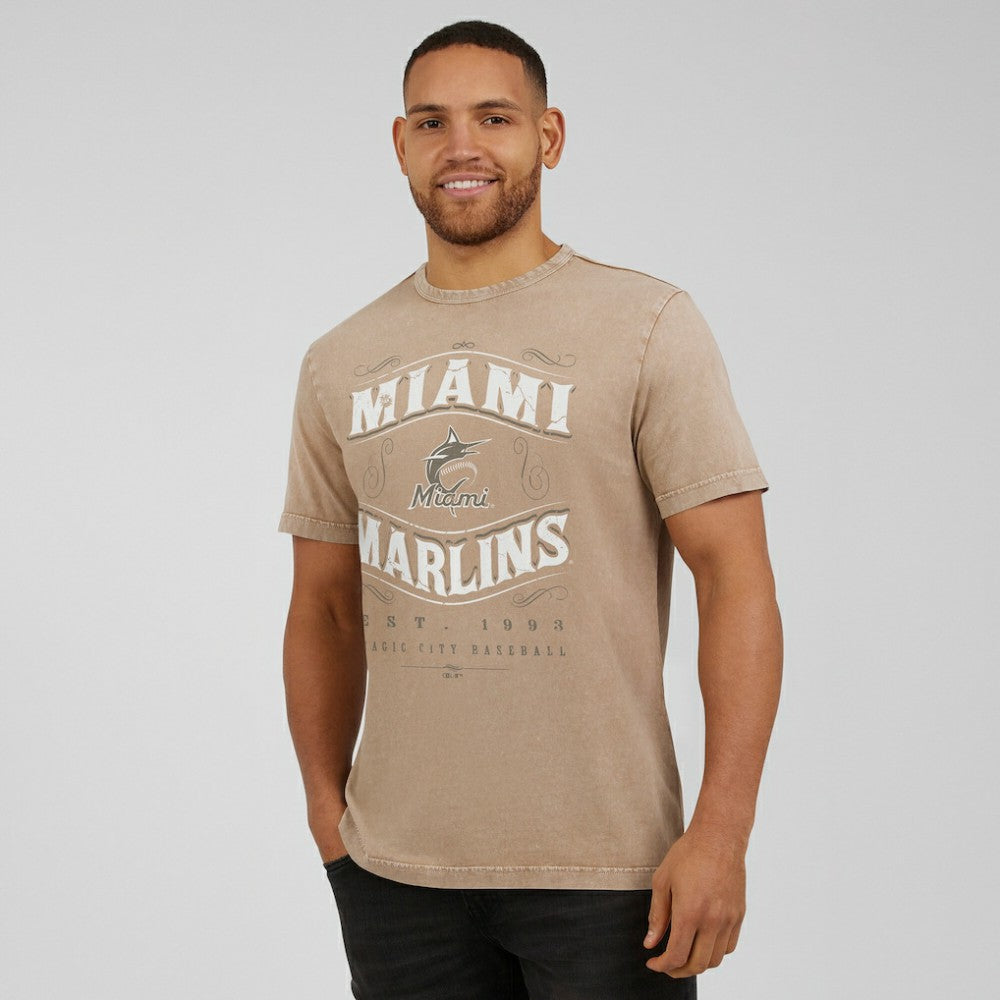 Miami Marlins Darius Rucker Collection by Fanatics Sunfaded T-Shirt - MLB T-shirts