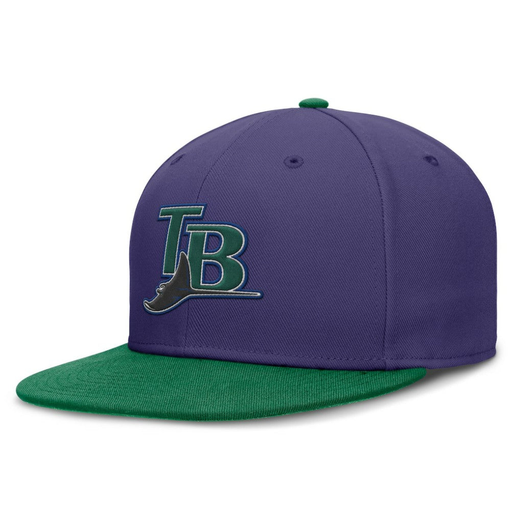 Tampa Bay Rays Nike  True Primetime Two-Tone Performance Fitted Hat - MLB Hats