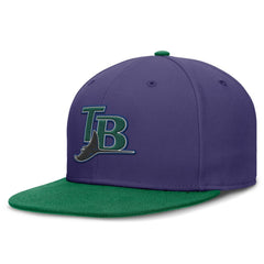 Tampa Bay Rays Nike  True Primetime Two-Tone Performance Fitted Hat - MLB Hats