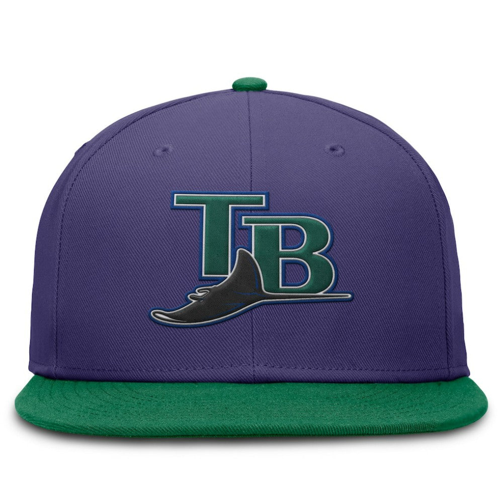 Tampa Bay Rays Nike  True Primetime Two-Tone Performance Fitted Hat - MLB Hats