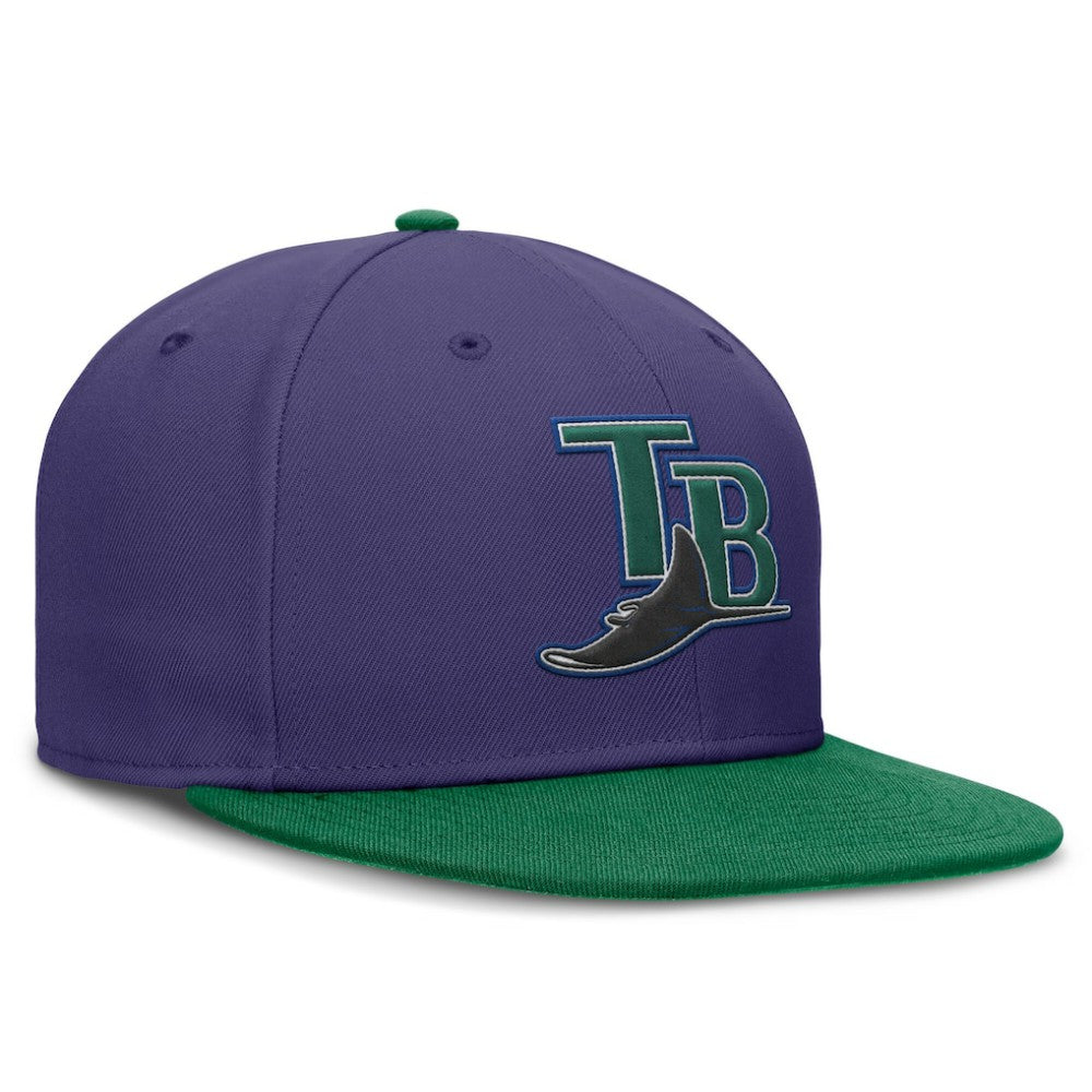 Tampa Bay Rays Nike  True Primetime Two-Tone Performance Fitted Hat - MLB Hats
