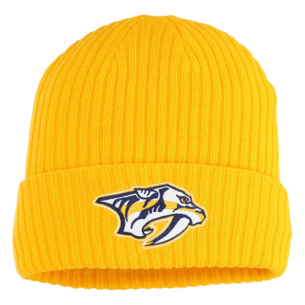 Nashville Predators Fanatics Logo Cuffed Knit Hat -  NHL Hats