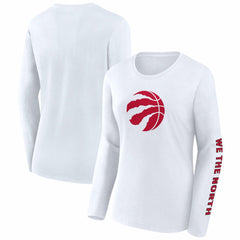 White Toronto Raptors Women's Long Sleeve T-Shirt | NBA