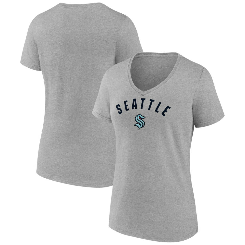 Seattle Kraken Fanatics Women's V-Neck T-Shirt -  NHL T-shirts