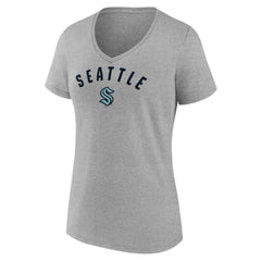Seattle Kraken Fanatics Women's V-Neck T-Shirt -  NHL T-shirts