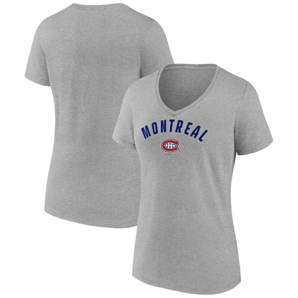 Montreal Canadiens Fanatics Women's V-Neck T-Shirt -  NHL T-shirts