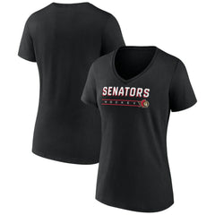 Ottawa Senators Fanatics Women's V-Neck T-Shirt -  NHL T-shirts