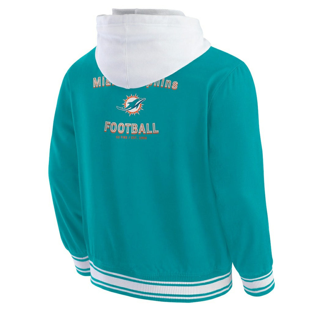 Miami Dolphins Darius Rucker Collection Full-Snap Hoodie Jacket | NFL US