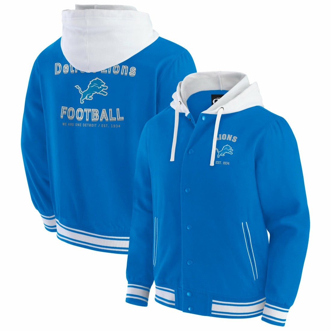 Detroit Lions Darius Rucker Collection Full-Snap Hoodie Jacket | NFL US