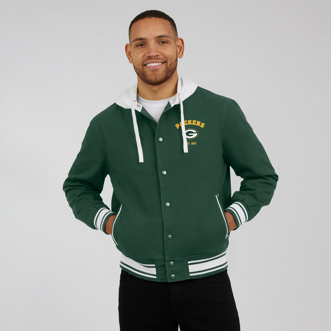 Green Bay Packers Darius Rucker Collection Full-Snap Hoodie Jacket | NFL Discount