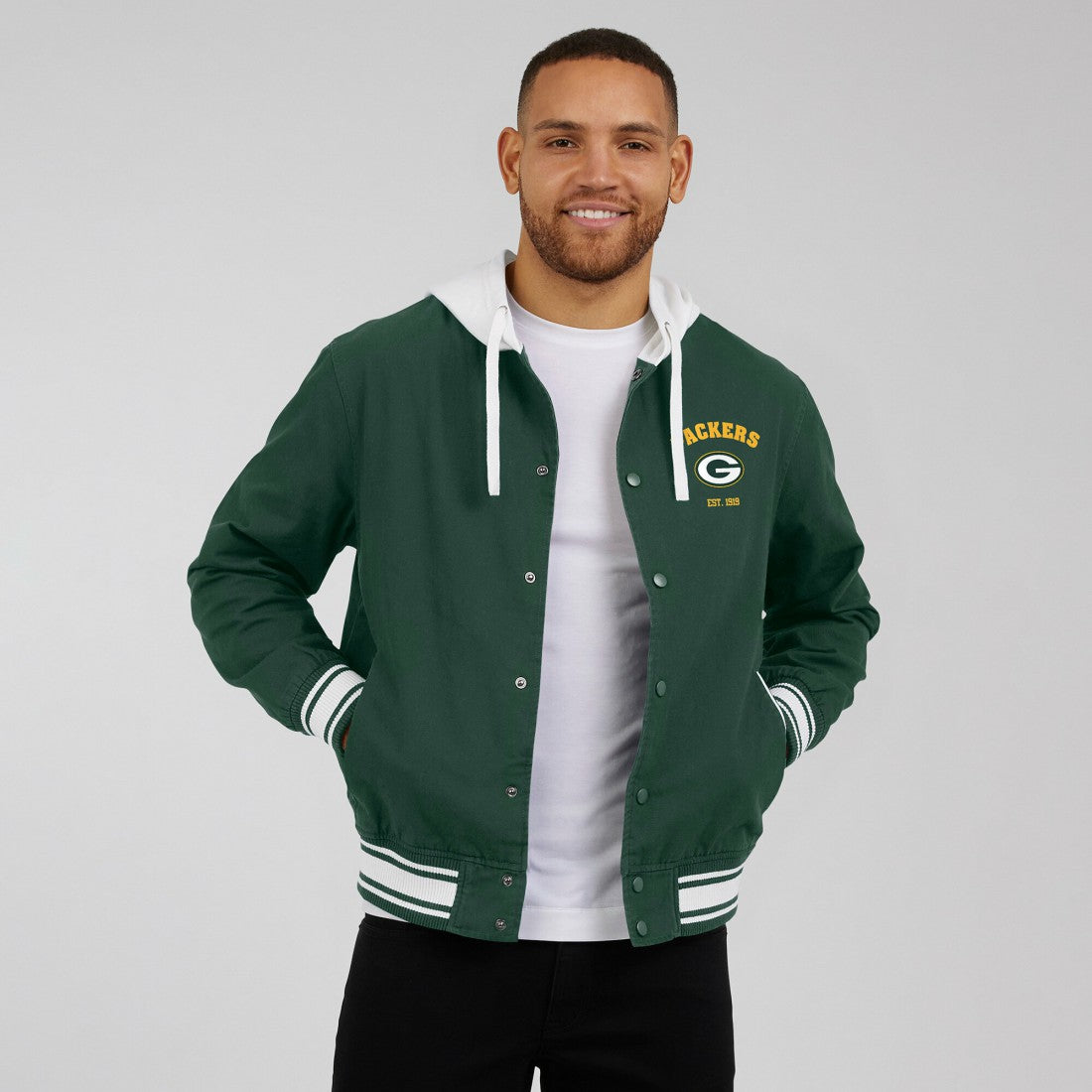 Green Bay Packers Darius Rucker Collection Full-Snap Hoodie Jacket | NFL Discount