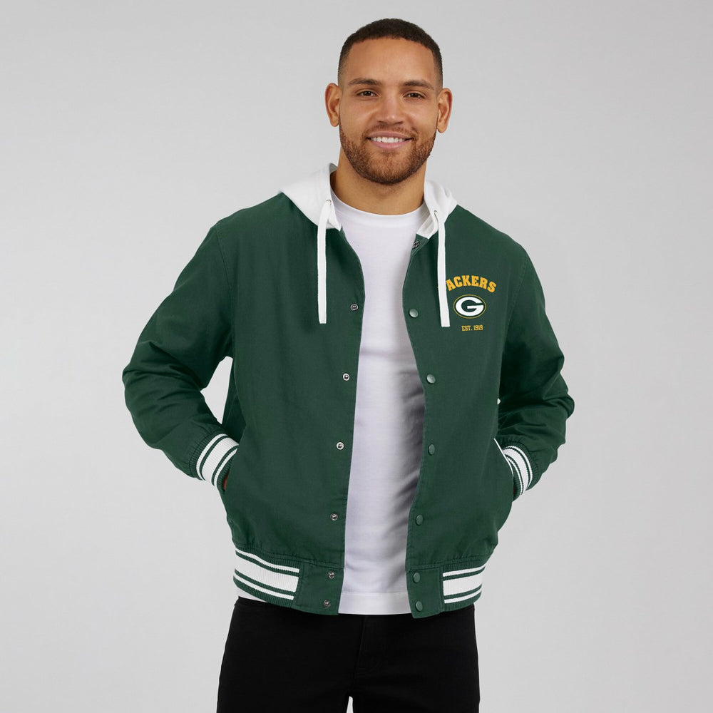 Green Bay Packers Darius Rucker Collection Full-Snap Hoodie Jacket | NFL Discount