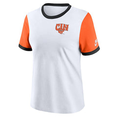 Cincinnati Bengals Women's Rewind Ringer Tri-Blend T-Shirt | NFL Hot