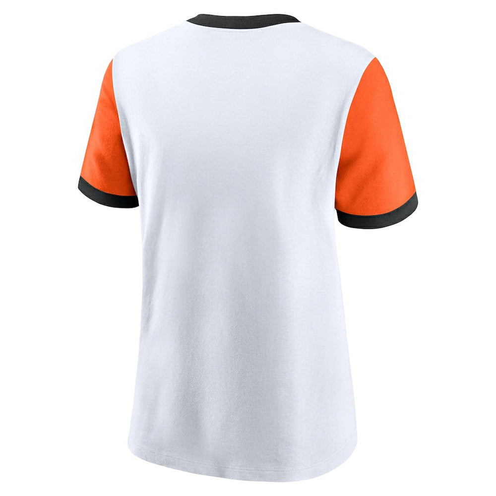 Cincinnati Bengals Women's Rewind Ringer Tri-Blend T-Shirt | NFL Hot