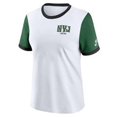 New York Jets Women's Rewind Ringer Tri-Blend T-Shirt | NFL US