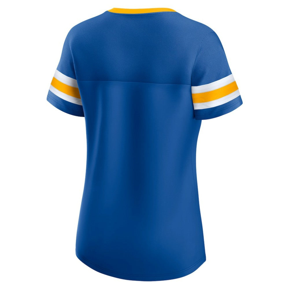 St. Louis Blues Fanatics Women's Iconic Athena Lace-Up T-Shirt -  NHL T-shirts