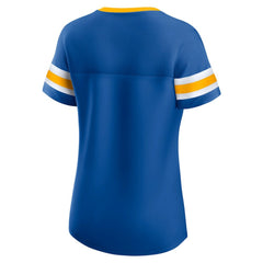St. Louis Blues Fanatics Women's Iconic Athena Lace-Up T-Shirt -  NHL T-shirts