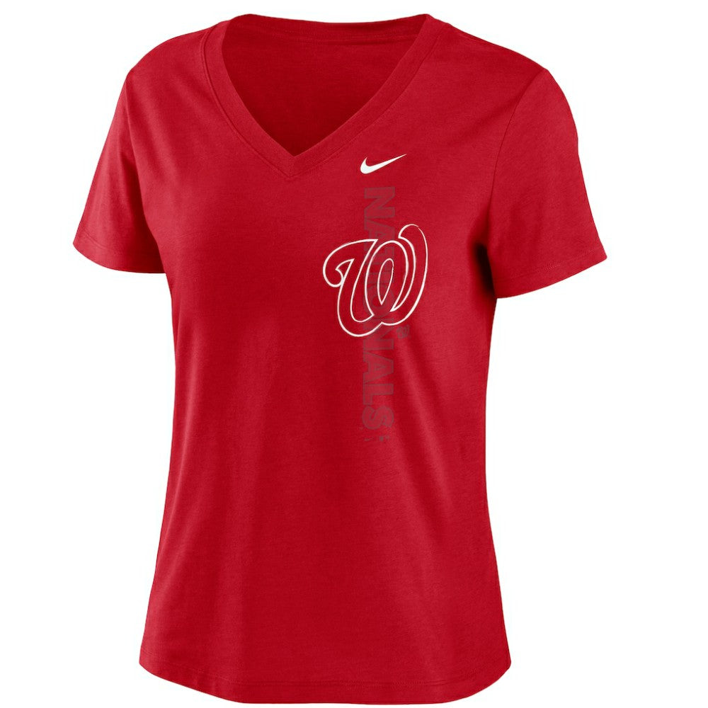 Washington Nationals Nike Women's Local Team Tri-Blend V-Neck T-Shirt - MLB T-shirts