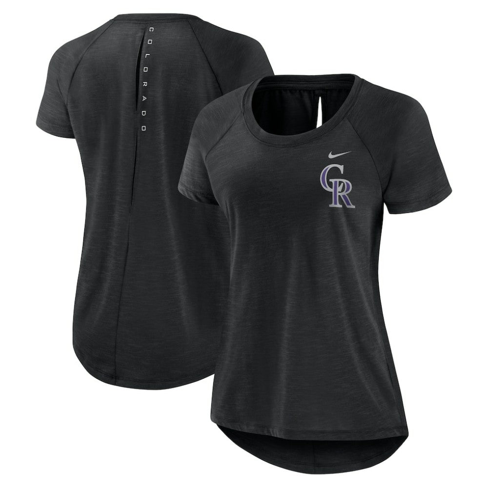Colorado Rockies Nike Women's Summer Breeze Raglan Fashion T-Shirt - MLB T-shirts