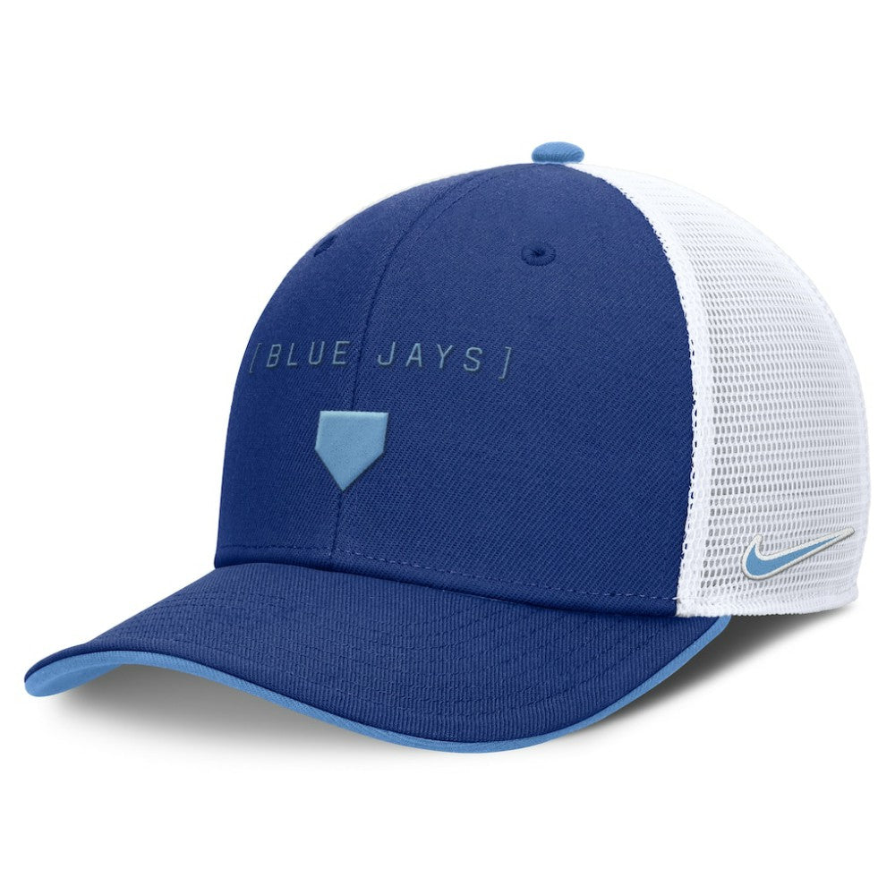 Toronto Blue Jays Nike Rise Diamond Plate Performance Trucker Flex Hat - MLB Hats