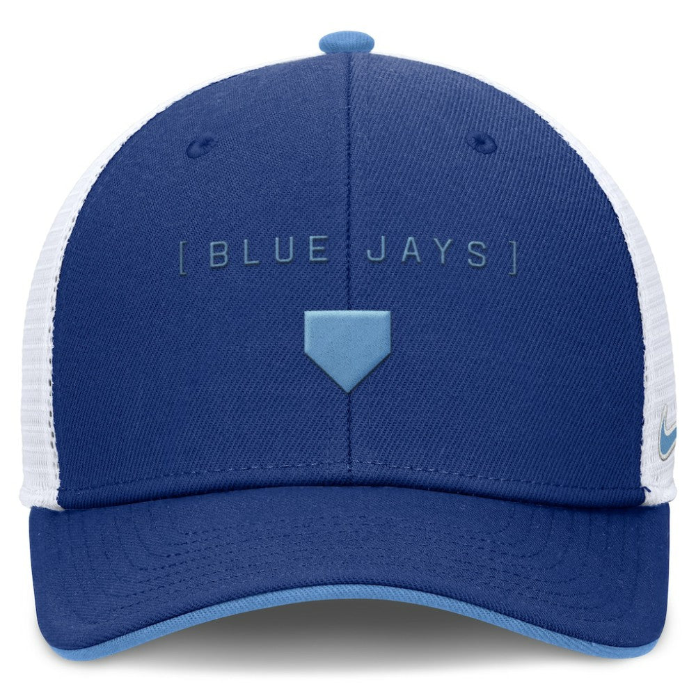 Toronto Blue Jays Nike Rise Diamond Plate Performance Trucker Flex Hat - MLB Hats
