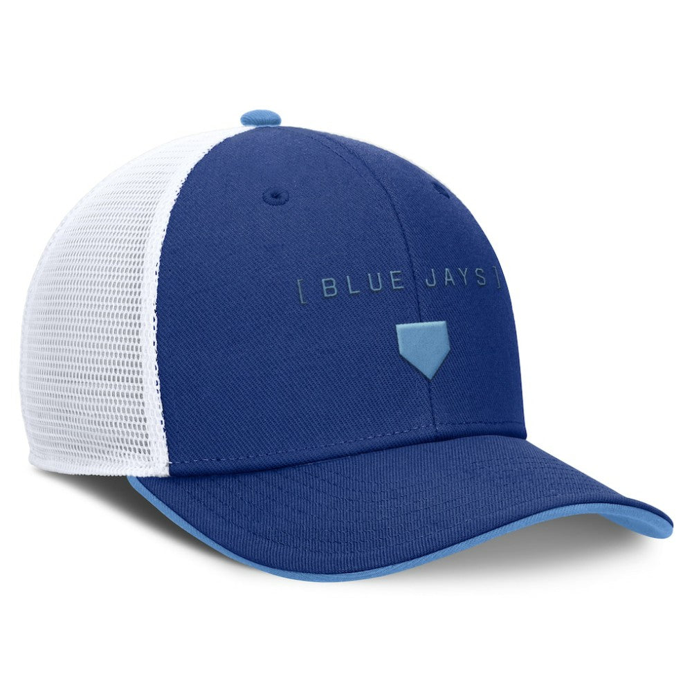 Toronto Blue Jays Nike Rise Diamond Plate Performance Trucker Flex Hat - MLB Hats