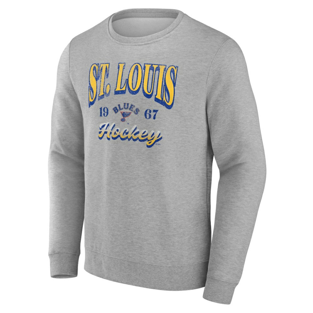 Fanatics St. Louis Blues Gray Nimbus Fleece Pullover Sweatshirt -  NHL Sweatshirts