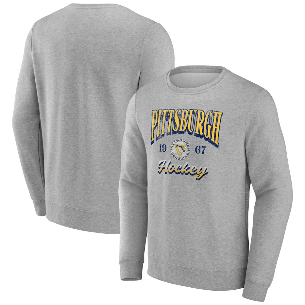 Fanatics Pittsburgh Penguins Gray Nimbus Fleece Pullover Sweatshirt -  NHL Sweatshirts