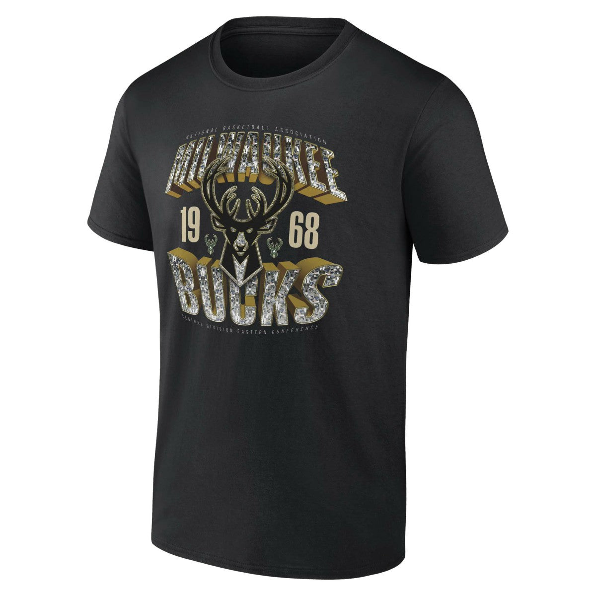 Black Milwaukee Bucks Quick Strides T-Shirt | NBA