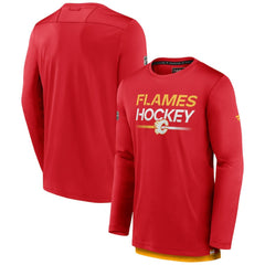 Calgary Flames Fanatics Authentic Pro Tech Long Sleeve T-Shirt -  NHL T-shirts