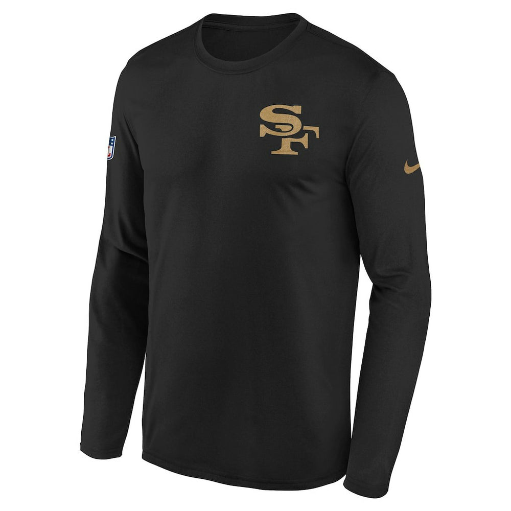 San Francisco 49ers Youth 2025 Rivalries Collection Sideline Legend Dri-FIT Long Sleeve T-Shirt | NFL Sale