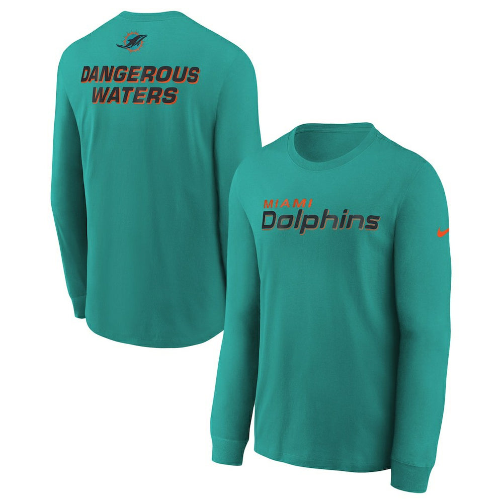 Miami Dolphins Youth 2025 Rivalries Collection Long Sleeve T-Shirt | NFL New