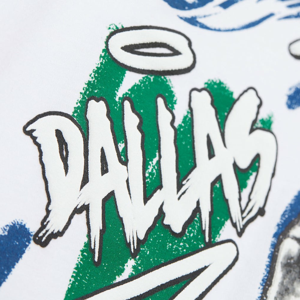 White Dirk Nowitzki Dallas Mavericks Hardwood Classics Chalked Up T-Shirt sale | NBA