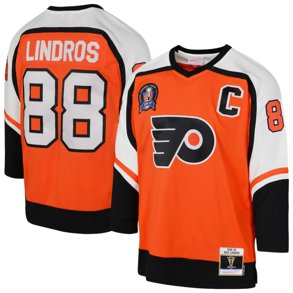Eric Lindros Philadelphia Flyers Mitchell & Ness Youth 1996/97 Power Play 2.0 Player Jersey with Captain Patch -  NHL Jerseys