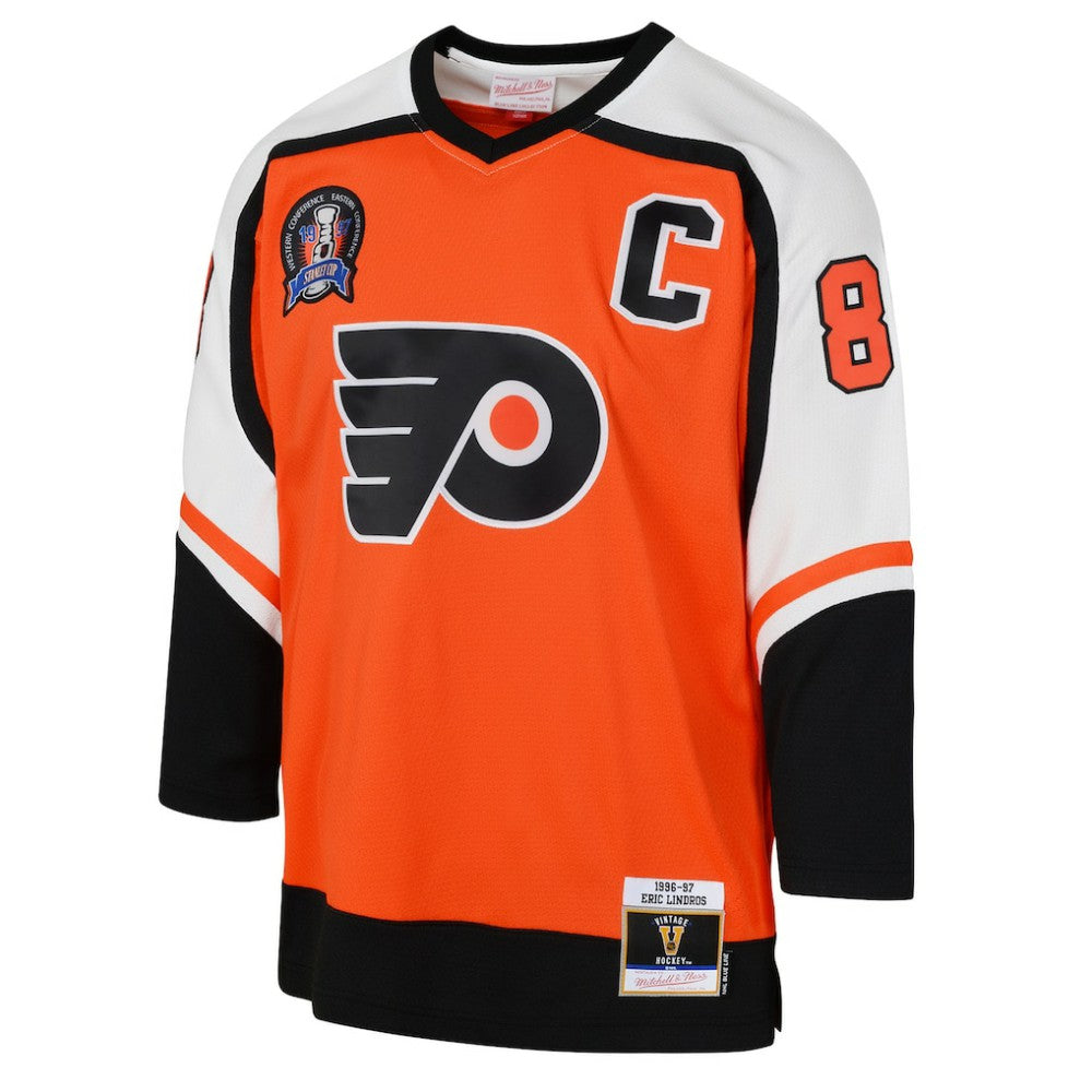 Eric Lindros Philadelphia Flyers Mitchell & Ness Youth 1996/97 Power Play 2.0 Player Jersey with Captain Patch -  NHL Jerseys