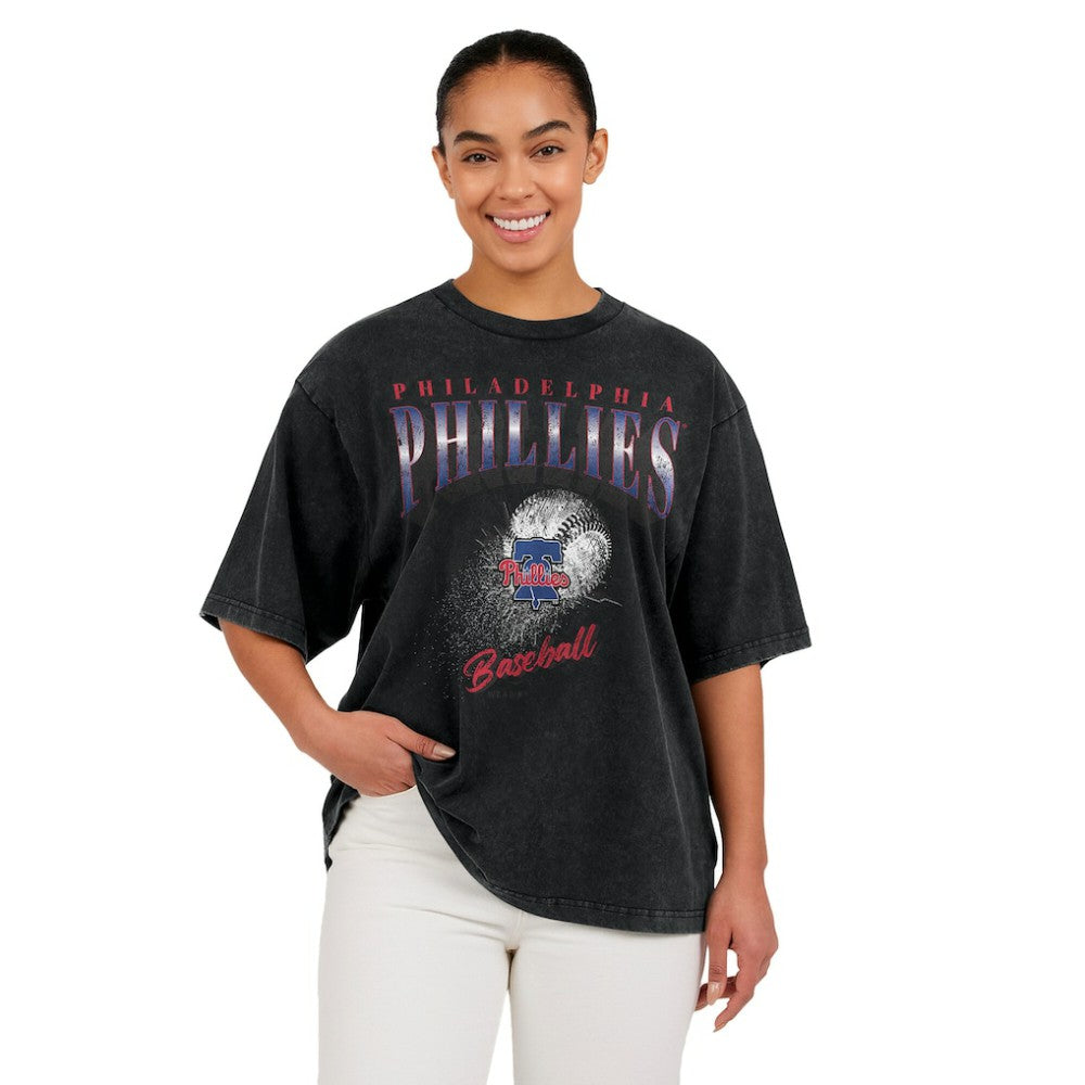Philadelphia Phillies WEAR by Erin Andrews Women's Oversized Boyfriend T-Shirt - MLB T-shirts