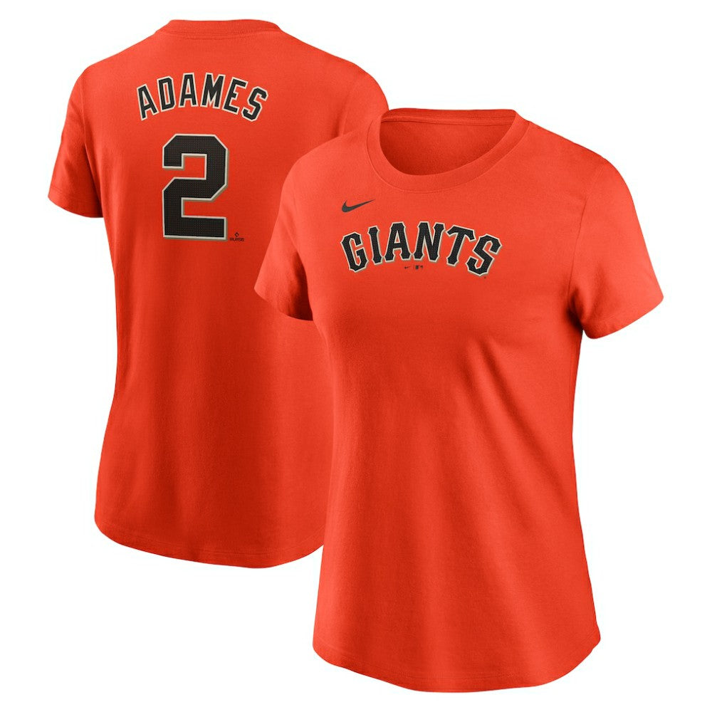 Willy Adames San Francisco Giants Nike Women's Cooperstown Collection Fuse Name & Number T-Shirt - MLB T-shirts