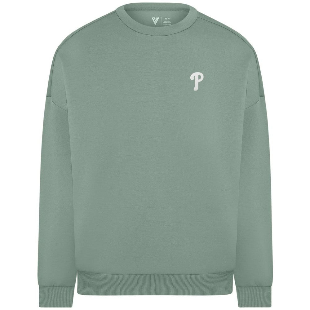 Philadelphia Phillies Levelwear Women's Luxe Signature Tri-Blend Pullover Sweatshirt - MLB Pullover