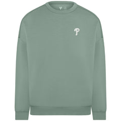 Philadelphia Phillies Levelwear Women's Luxe Signature Tri-Blend Pullover Sweatshirt - MLB Pullover