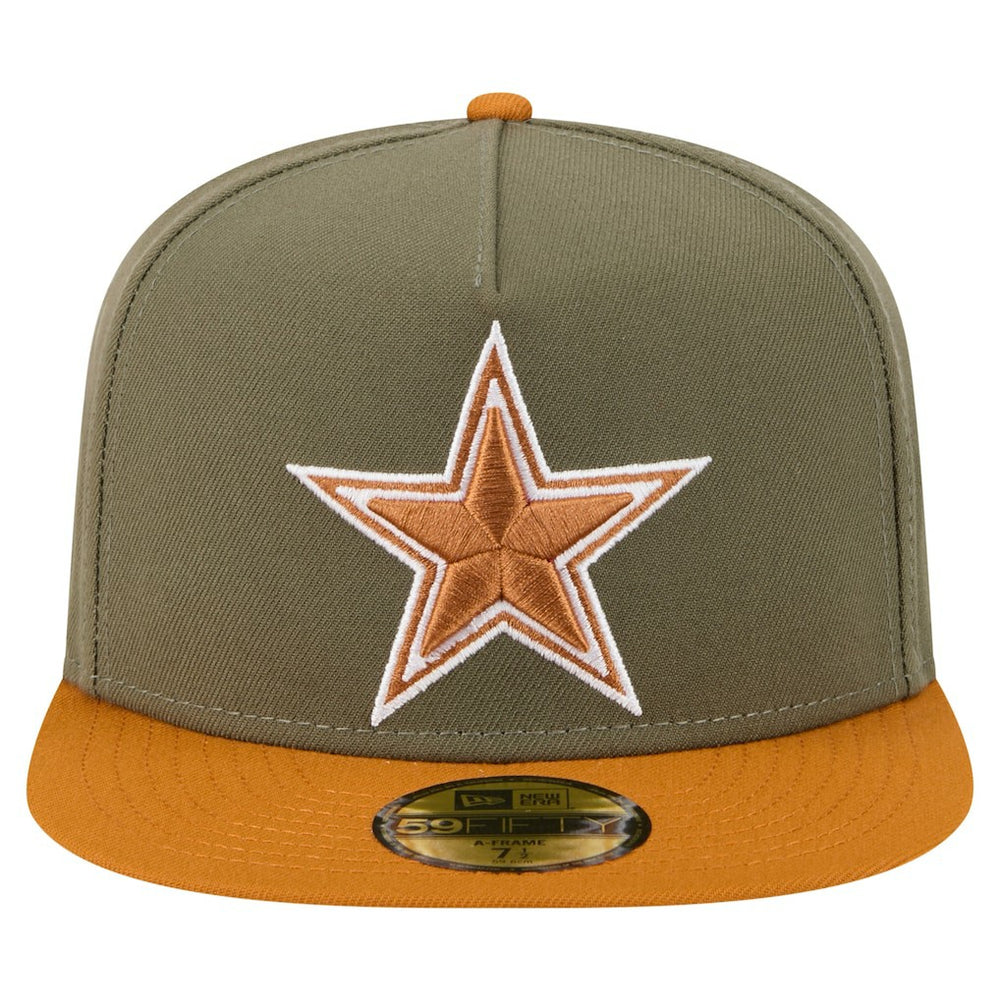 Dallas Cowboys 2-Tone Color Pack A-Frame 59FIFTY Fitted Hat | NFL Online
