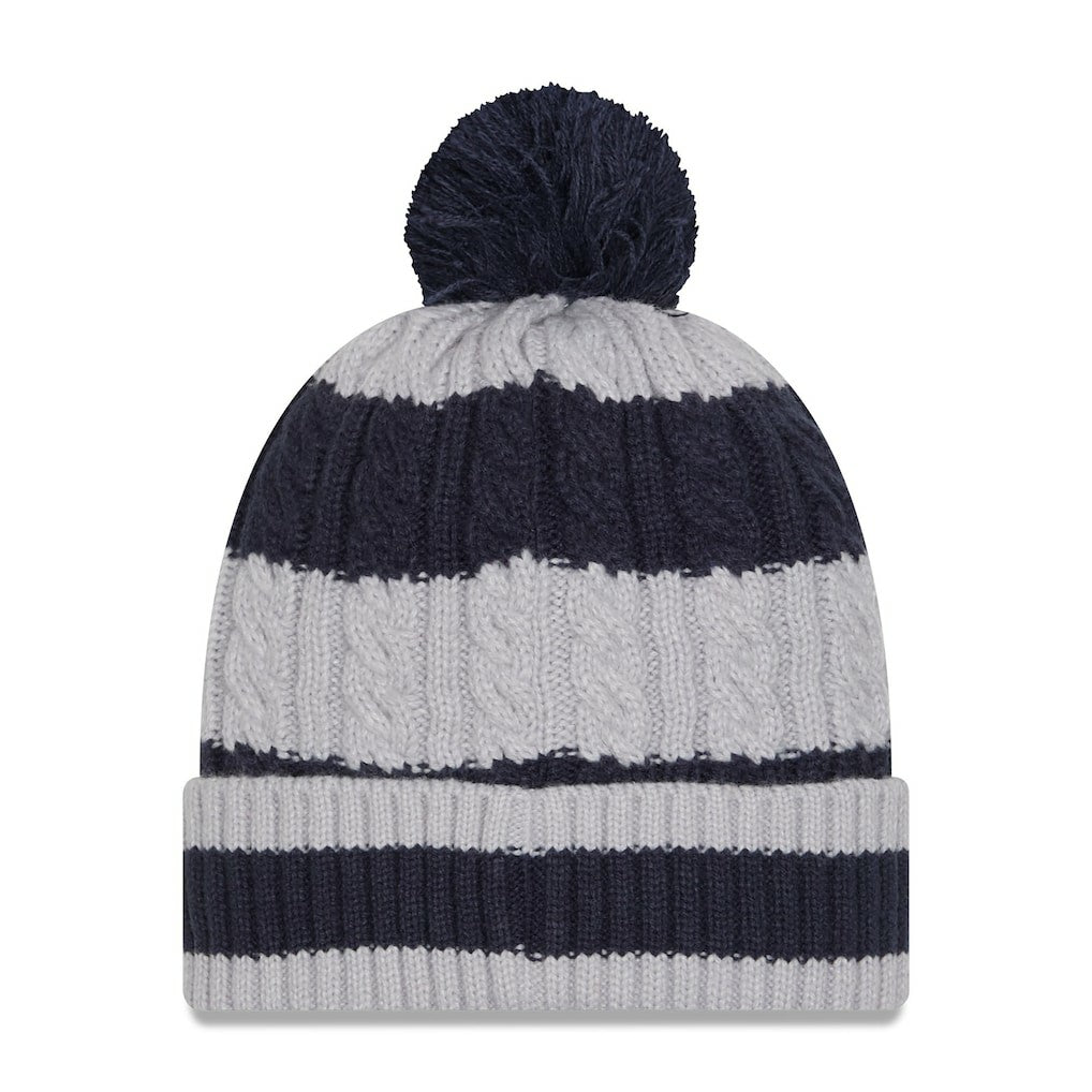 Dallas Cowboys Women's Braided Cuffed Knit Hat with Pom | NFL Outlet