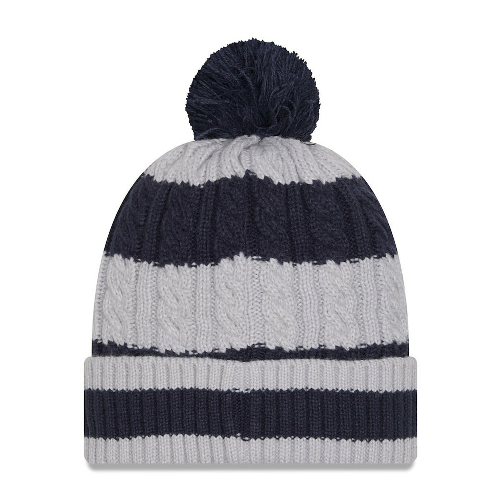 Dallas Cowboys Women's Braided Cuffed Knit Hat with Pom | NFL Outlet