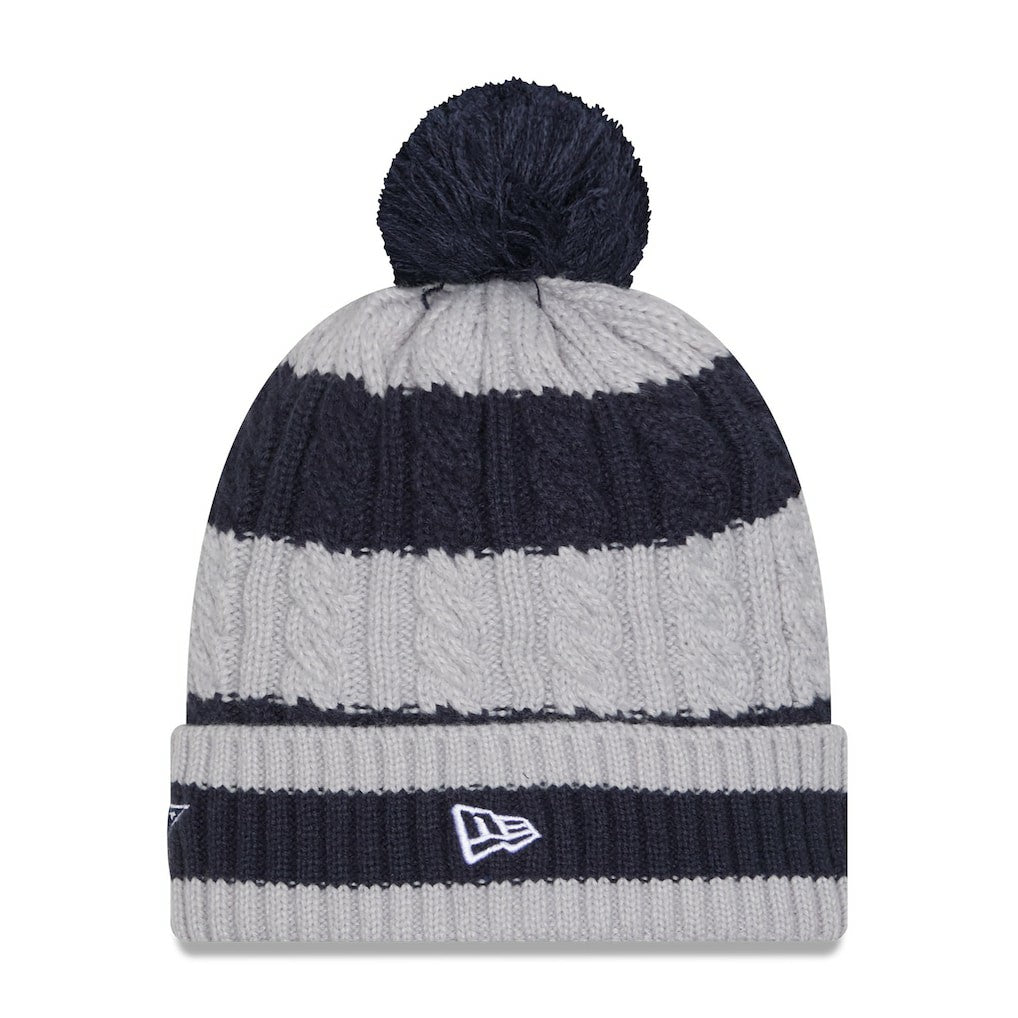 Dallas Cowboys Women's Braided Cuffed Knit Hat with Pom | NFL Outlet