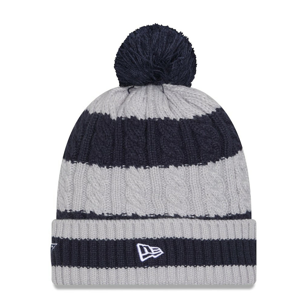 Dallas Cowboys Women's Braided Cuffed Knit Hat with Pom | NFL Outlet