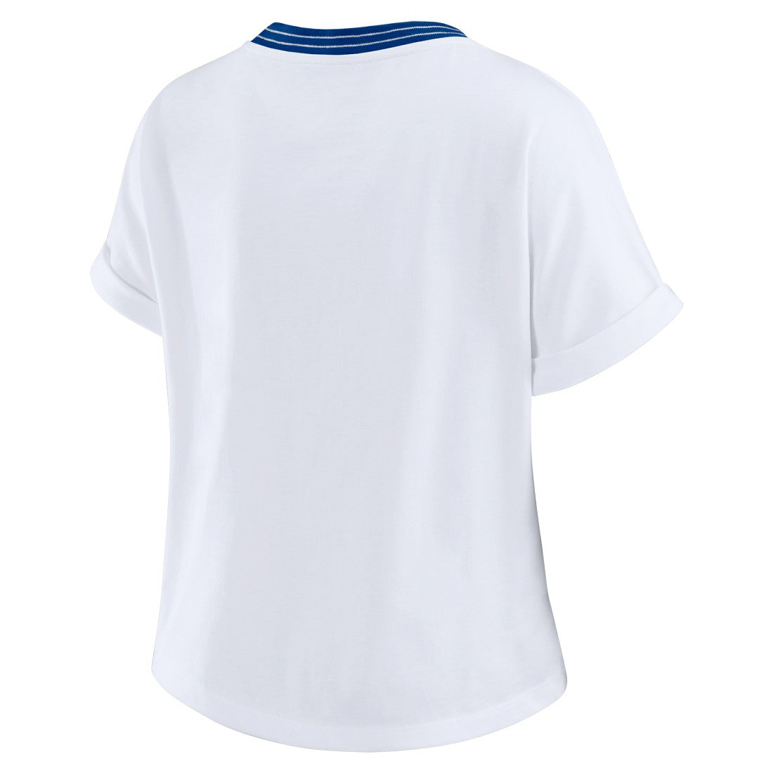 Seattle Seahawks WEAR by Erin Andrews Women's Cropped Center Stripe Dolman T-Shirt | NFL Hot
