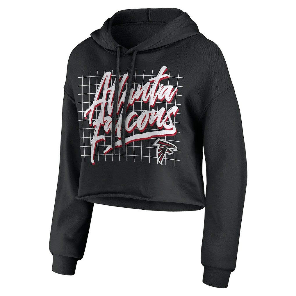 Atlanta Falcons WEAR by Erin Andrews Women's Domestic Cropped Pullover Hoodie | NFL New