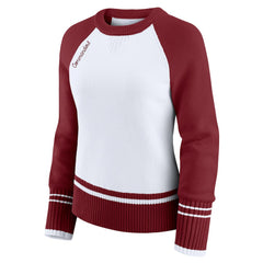 Washington Commanders WEAR by Erin Andrews Women's Colorblock Raglan Sweater | NFL Sale