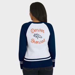 Denver Broncos WEAR by Erin Andrews Women's Colorblock Raglan Sweater | NFL New